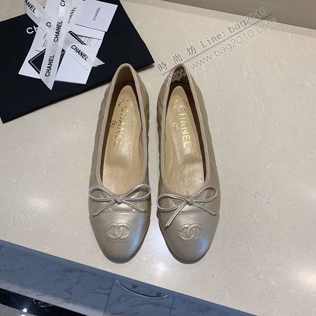 Chanel女鞋 香奈兒頂級芭蕾舞鞋 Chanel羊皮舒適平底鞋  naq1075